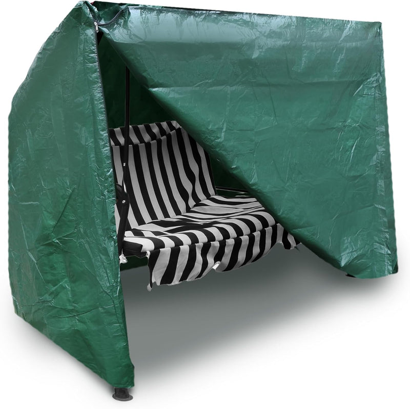 Swing Chair Cover 3 Seater Swinging Hammock Cover for Outdoor Garden Patio Waterproof Outside Weather Furniture Protective Cover