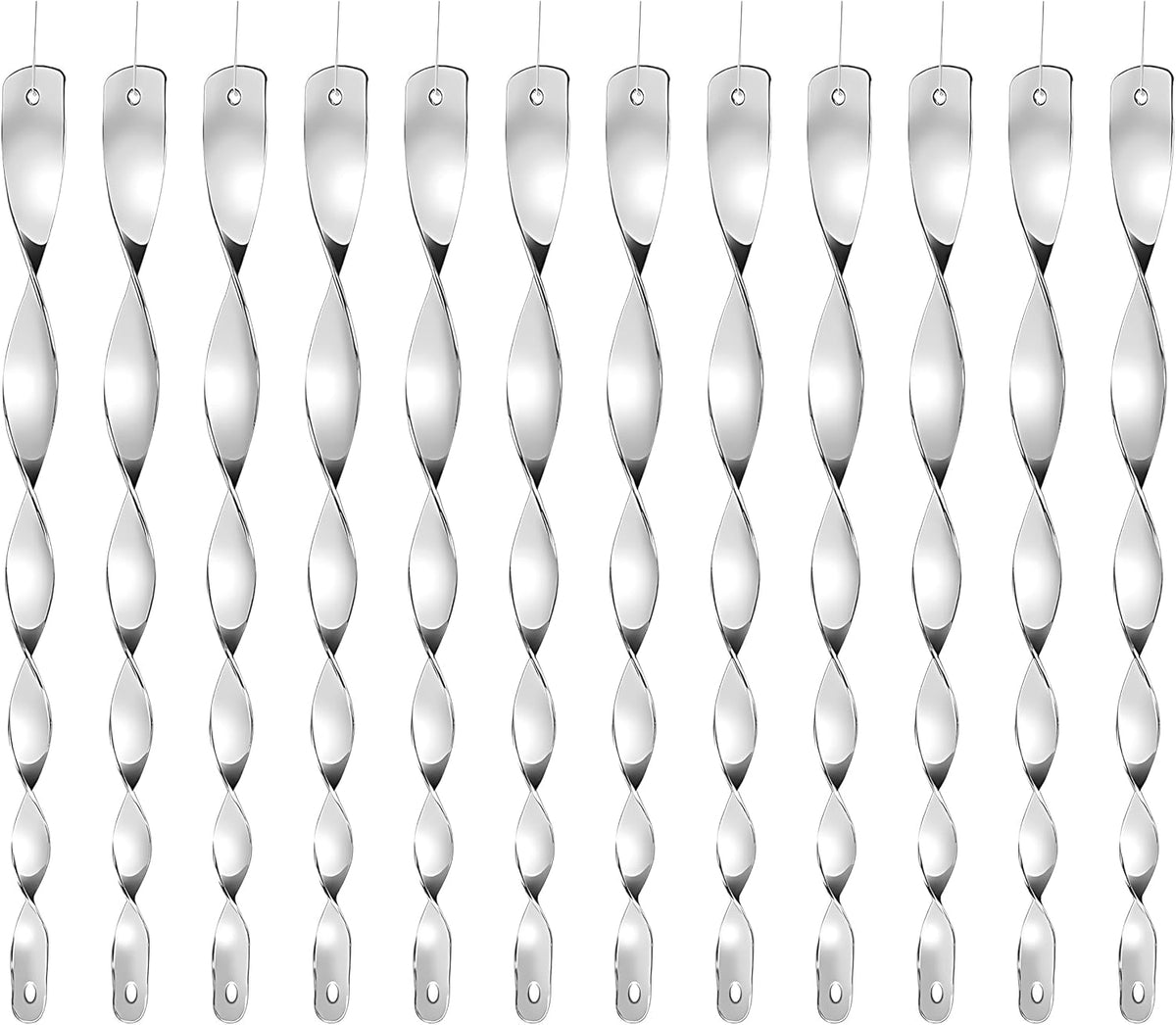 DIVCHI reflective spiral bird deterrent rods (B0G9LSD6DD)