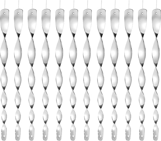 DIVCHI reflective spiral bird deterrent rods (B0G9LSD6DD)