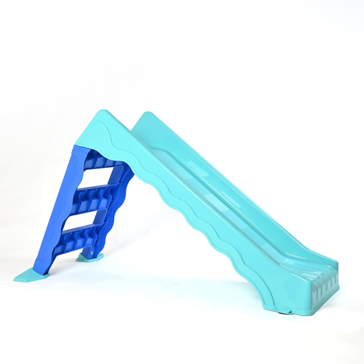 DIVCHI kids toddler slide with blue ladder and turquoise slide
