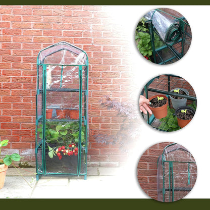 DIVCHI PVC Cover Greenhouse - 2, 3, 4 Tier & Walk-In Options | Indoor Outdoor Storage & Plant Protection - DIVCHI
