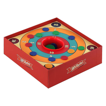 DIVCHI tiddlywinks scoring tray with centre cup and coloured winks