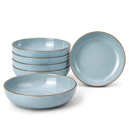 DIVCHI Bowls Set of 6, Ceramic Serving Bowl