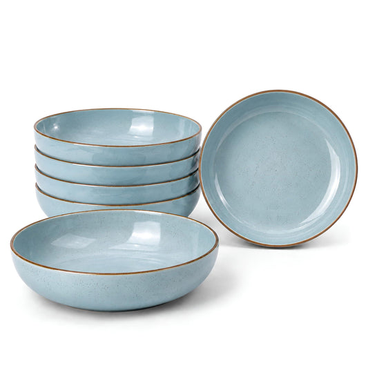 DIVCHI Bowls Set of 6, Ceramic Serving Bowl