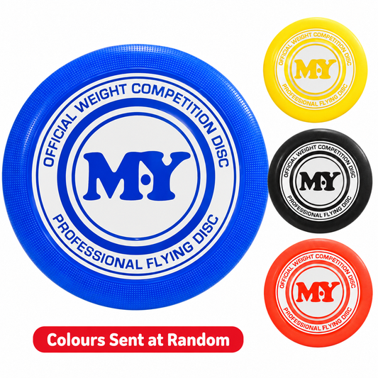 180g competition frisbee flying disc in blue, yellow, black and red, colours sent at random