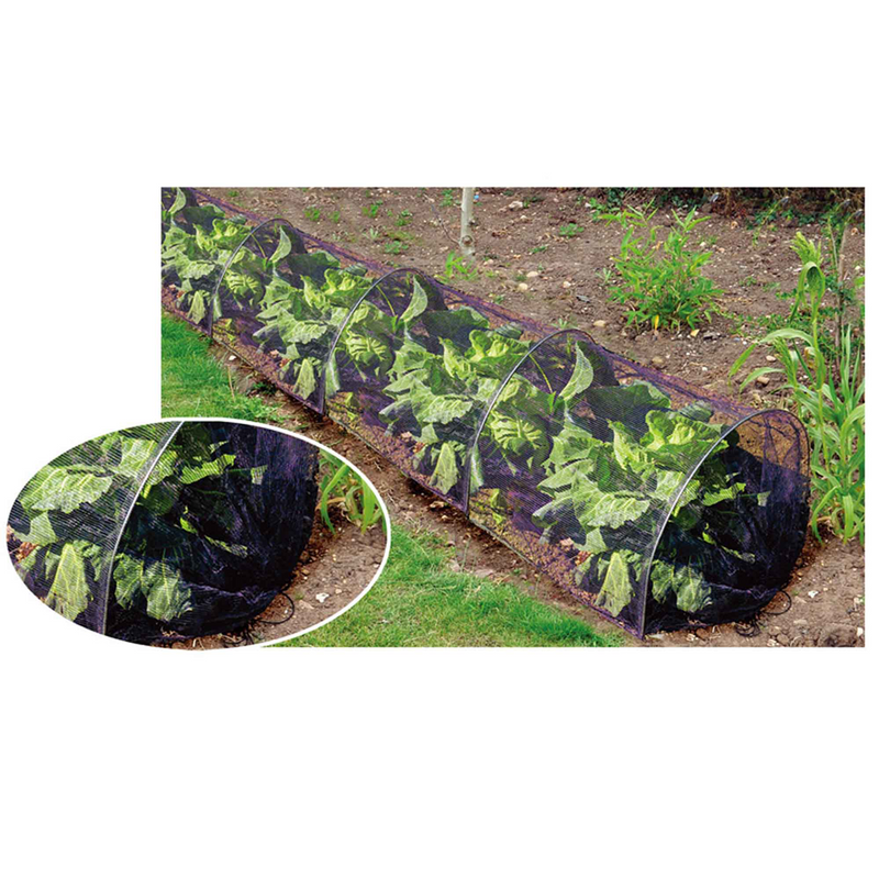 DIVCHI Net Grow Tunnel Plant Cover Black - Lasting Protection Against Birds, Deer and Other Pests