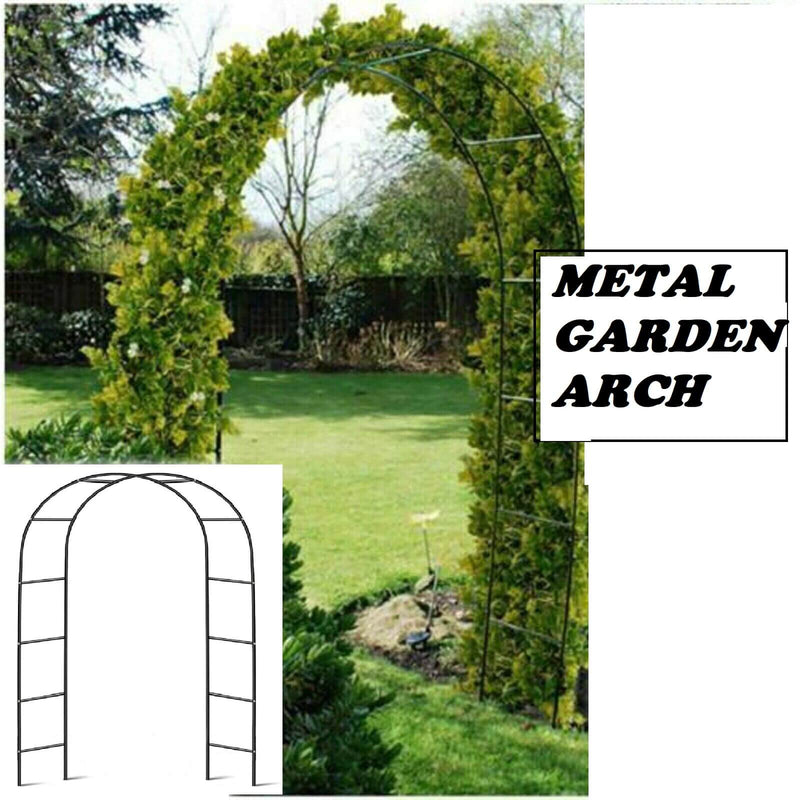 Black Metal Arch For Garden | Steel Arch Garden | Steel Frame Arch