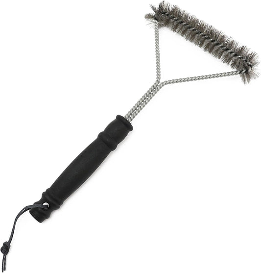 DIVCHI Triangle BBQ Grill Cleaning Brush Heavy-Duty 3-Sided Grill Cleaner with Bristles Deep Cleaning Wire Brush for BBQ Grills & Smoker Grates - DIVCHI