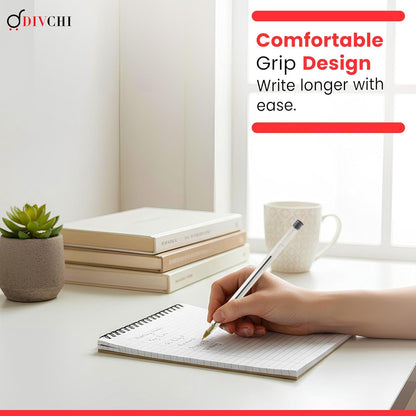 DIVCHI Black Ball Pen Pack of 50 Pens 1mm Fine Tip Quick Drying Pens Smooth Writing Professional Quality Pen for Home Office and School Use Long-Lasting Ink and Sleek Design(Black)