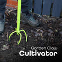 Cultivateur Manuel à Griffes Torsadées – Aérateur De Sol Et Mélangeur De Compost (jaune, Acier Inox) - 5