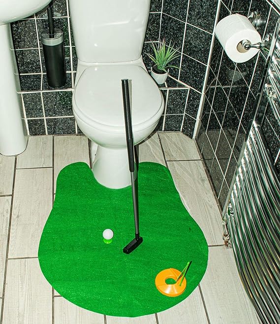 DIVCHI Toilet Golf Game Potty Bathroom Fun Activity Novelty Gift for Xmas