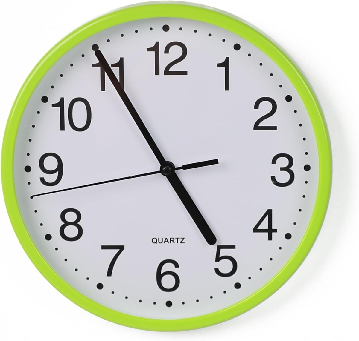 Wall Clock Silent & Non- Ticking w/ Modern Battery Operated Digital Quiet Sweep - DIVCHI