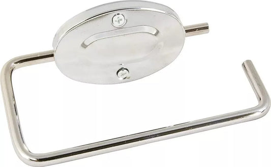 Chrome Toilet Roll Holder Wall Mounted Rack Included Screw Fitting - DIVCHI