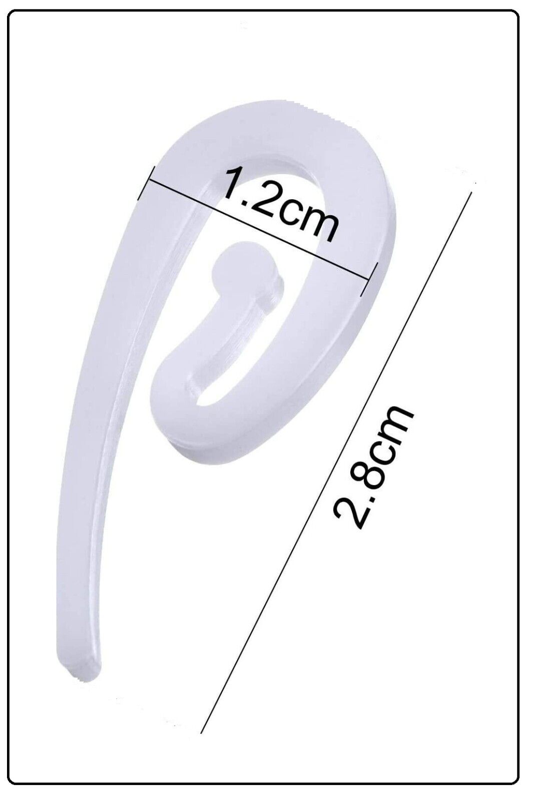 White Plastic Curtain Hooks | Hooks For Pencil Pleat, Window, Door