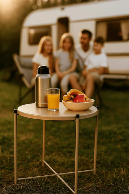 DIVCHI Plant Stand Indoor Round Plant Shelf Plant Table for Flower Pots Heavy Duty Plant Holder Modern Home Decor Small Storage Shelf Table For Garden Office Living Room Balcony Corner (gold)