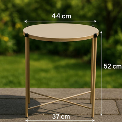 DIVCHI Plant Stand Indoor Round Plant Shelf Plant Table for Flower Pots Heavy Duty Plant Holder Modern Home Decor Small Storage Shelf Table For Garden Office Living Room Balcony Corner (gold)