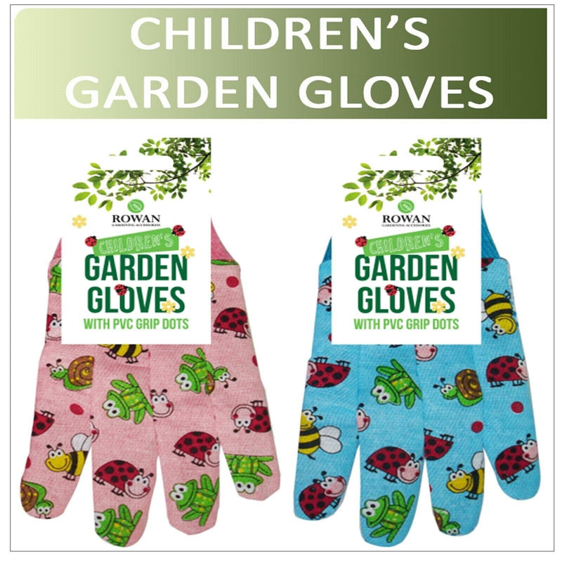 Gardening Non Slip Gloves PVC Dots Children&