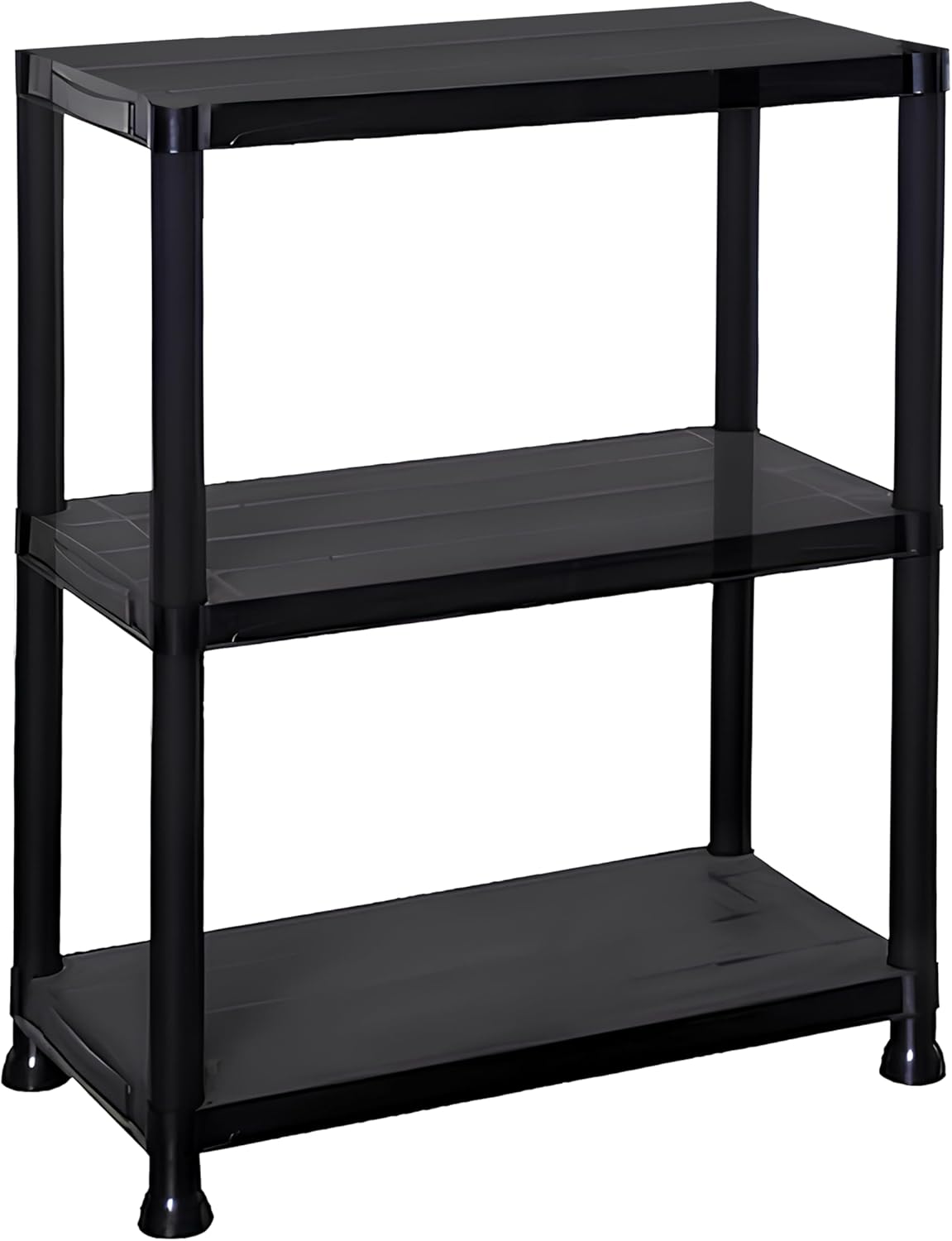 DIVCHI 3/4/5 Tier Storage Shelving Unit | Heavy Duty Shelf Rack for Home, Garage, Office & Utility Room | Shelf Rack (Black)