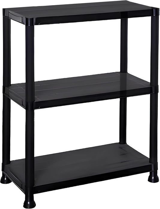 DIVCHI 3/4/5 Tier Storage Shelving Unit | Heavy Duty Shelf Rack for Home, Garage, Office & Utility Room | Shelf Rack (Black)