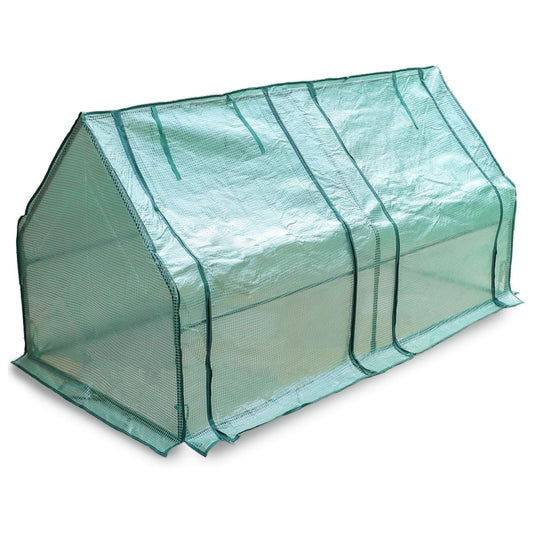 large tunnel greenhouse on a white background