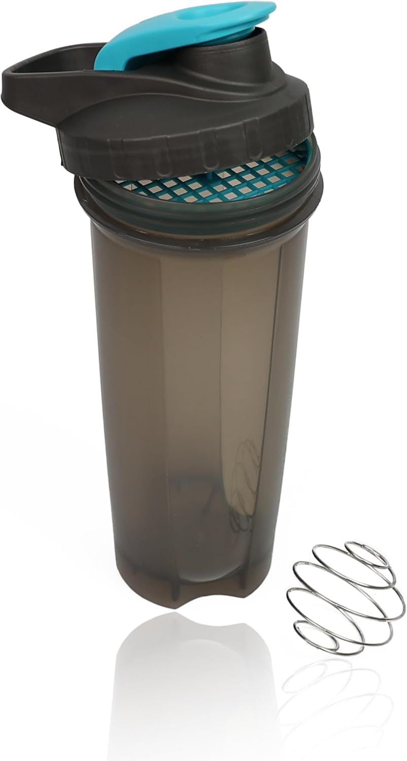 DIVCHI Protein Powder Shaker Bottle With Mixer Ball For Smooth Shake, Leakproof Secure Flip Cap, Gym Shaker For Protein Shakes Ideal Workout Partner - DIVCHI