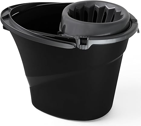 Plastic Mop Bucket 14 Litre Large & Small Area Cleaning Floor Mop Bucket - DIVCHI