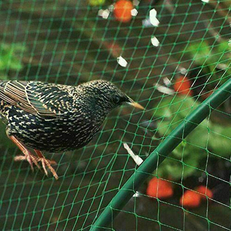 DIVCHI Garden Netting Kit 4M x 5M Heavy Duty Woven Mesh Reusable Bird Netting Protect Plants Fruits Trees Strong Against Animals Anti Bird & Deer Fencing Protection Green