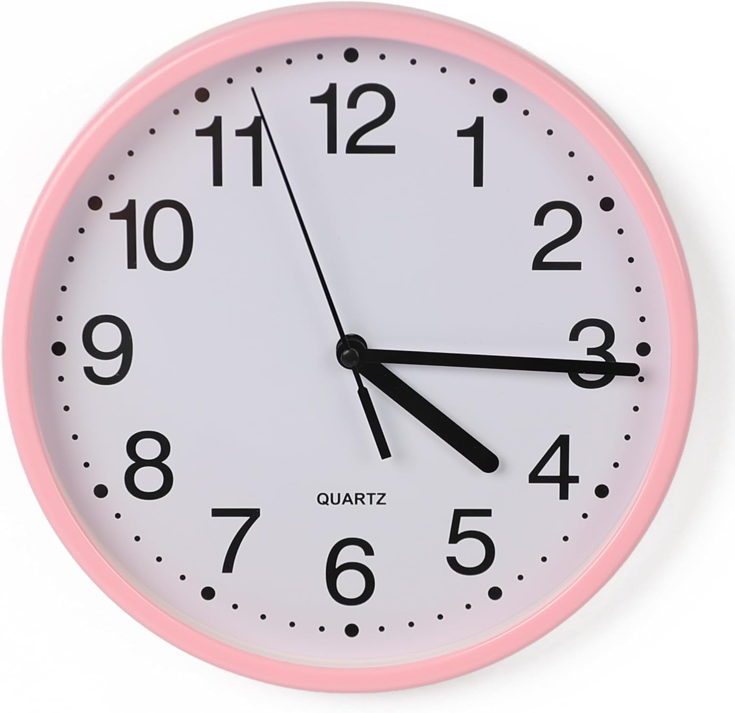 Wall Clock Silent & Non- Ticking w/ Modern Battery Operated Digital Quiet Sweep - DIVCHI