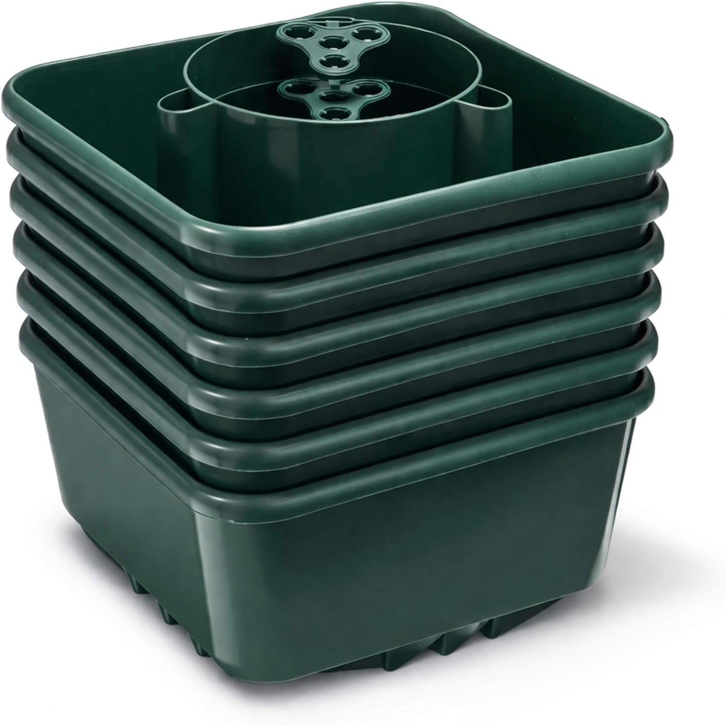 Pack of 6 Green Tomato & Vegetable Grow Bag Watering Pots  for Tomatoes, Strawberries & Herbs