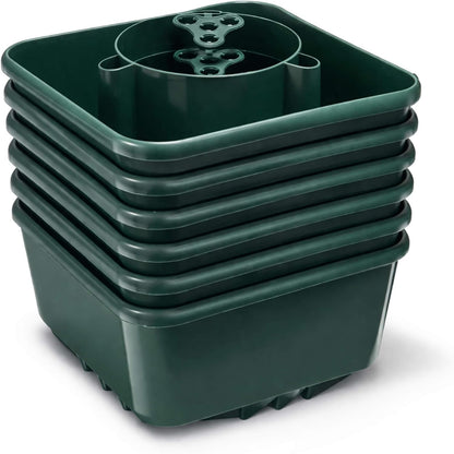 Pack of 6 Green Tomato & Vegetable Grow Bag Watering Pots  for Tomatoes, Strawberries & Herbs