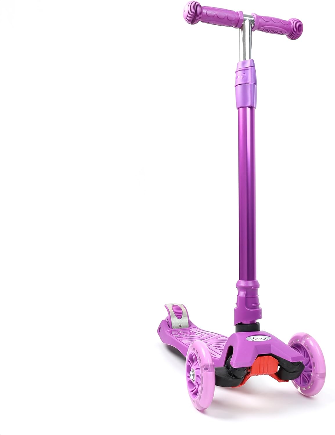Scooter For Kids 3 Wheel Scooter For Girls & Boys, Kick Scooter With 4 Adjustable Height, Lean To Steer, Light Up Wheels Push Scooter For Children - DIVCHI
