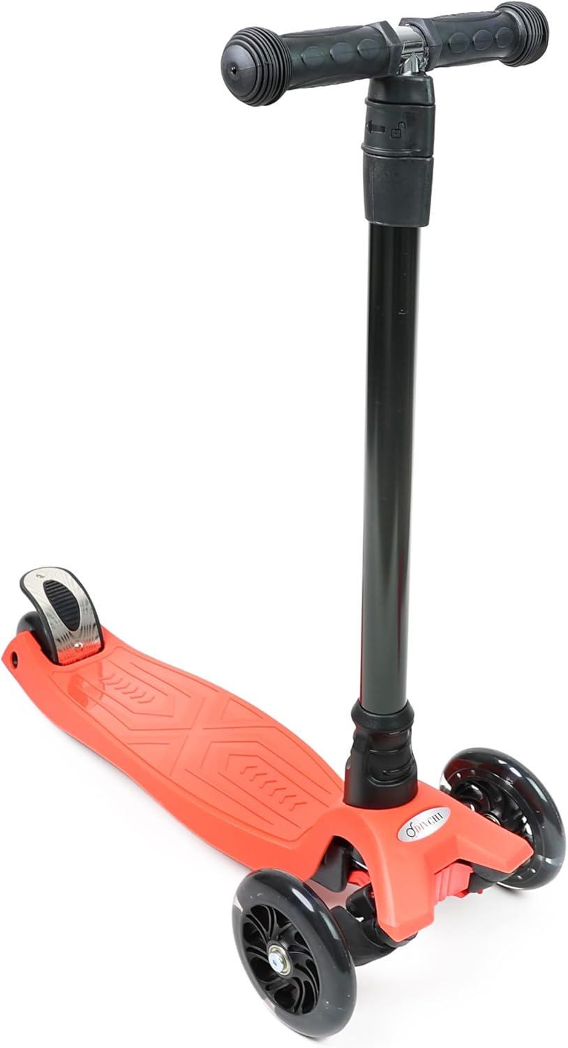 Scooter For Kids 3 Wheel Scooter For Girls & Boys, Kick Scooter With 4 Adjustable Height, Lean To Steer, Light Up Wheels Push Scooter For Children - DIVCHI
