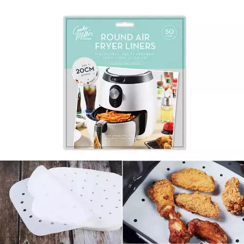 Air Fryer Disposable Liner Sheets Greaseproof Available in 3 Different Shapes - DIVCHI