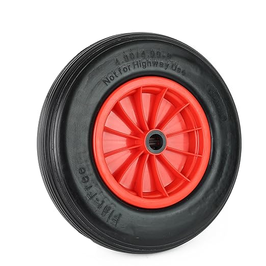 Pneumatic Wheel Air Filled Tires 4.8/4-8" Heavy-duty Replacement Wheels For Wheelbarrows, Hand Truck, Utility Cart, Garden Cart, Buggies - DIVCHI