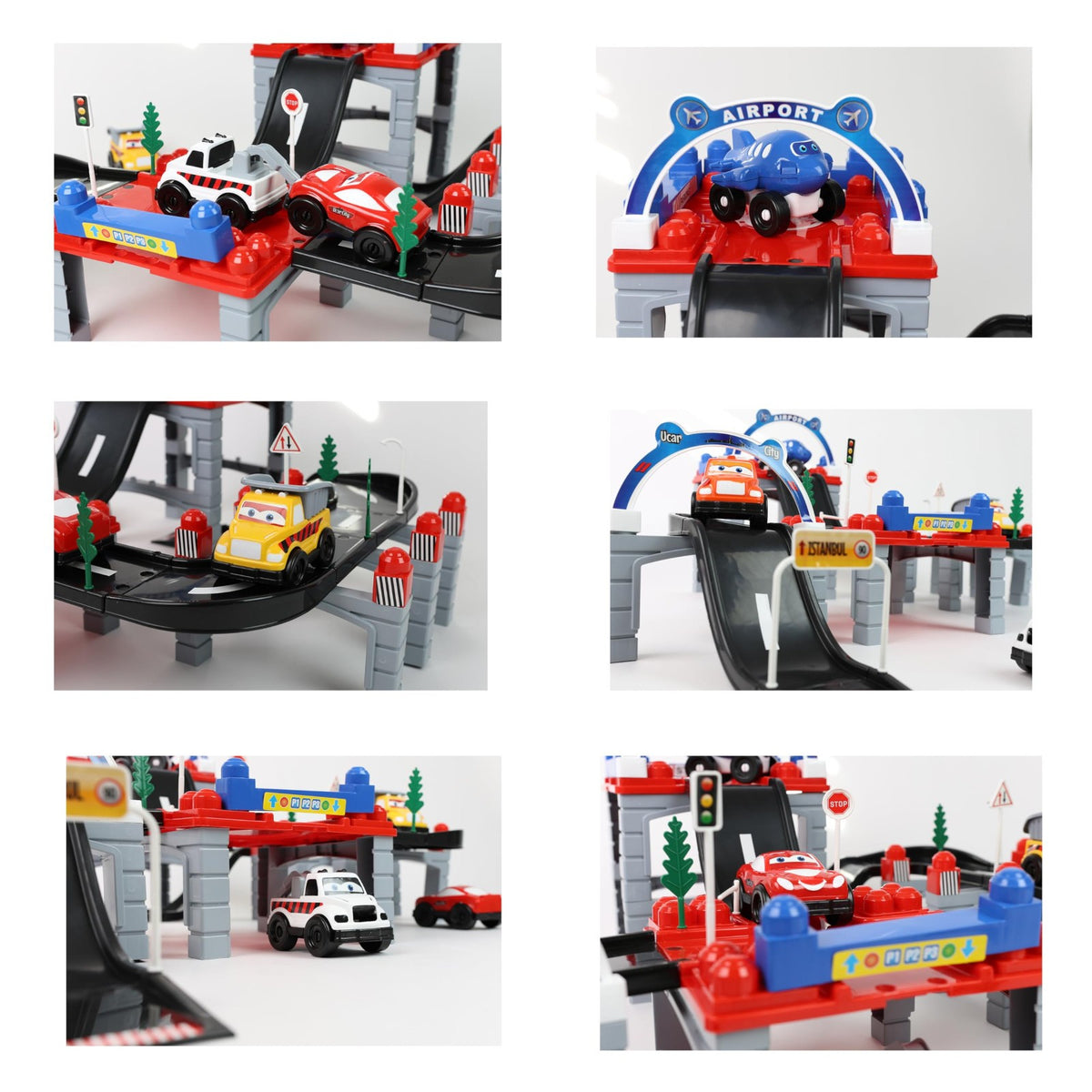 DIVCHI car track playset close-up details