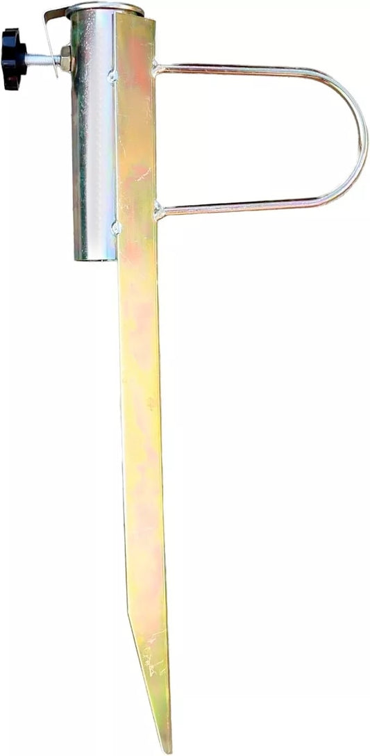 Soil Spike Copper Rotary Ground Parasol Stand Perfect Outdoor Base for Garden - DIVCHI