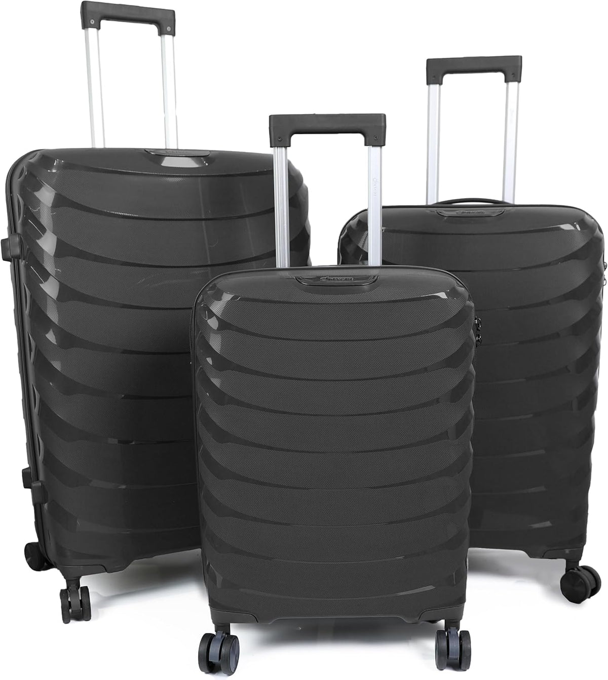 DIVCHI Luggage Sets 3 Piece Hard Shell Expandable Suitcases Lightweight Travel Trolley Suitcase with Spinner Wheels TSA Lock Telescopic Handle - DIVCHI