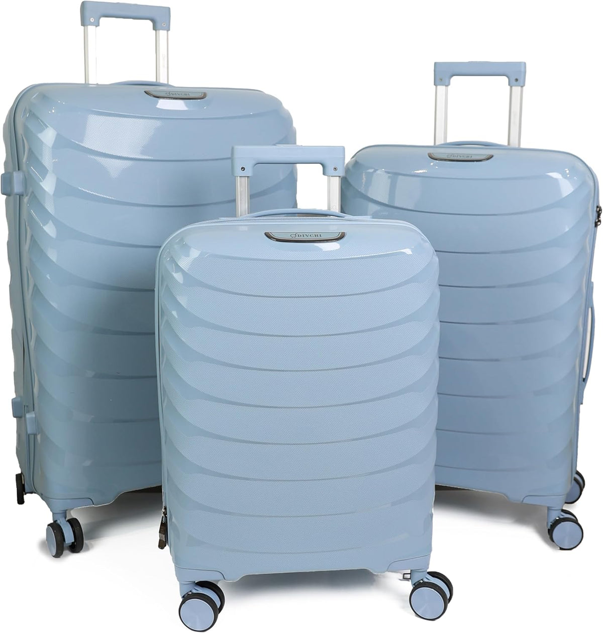 DIVCHI Luggage Sets 3 Piece Hard Shell Expandable Suitcases Lightweight Travel Trolley Suitcase with Spinner Wheels TSA Lock Telescopic Handle - DIVCHI