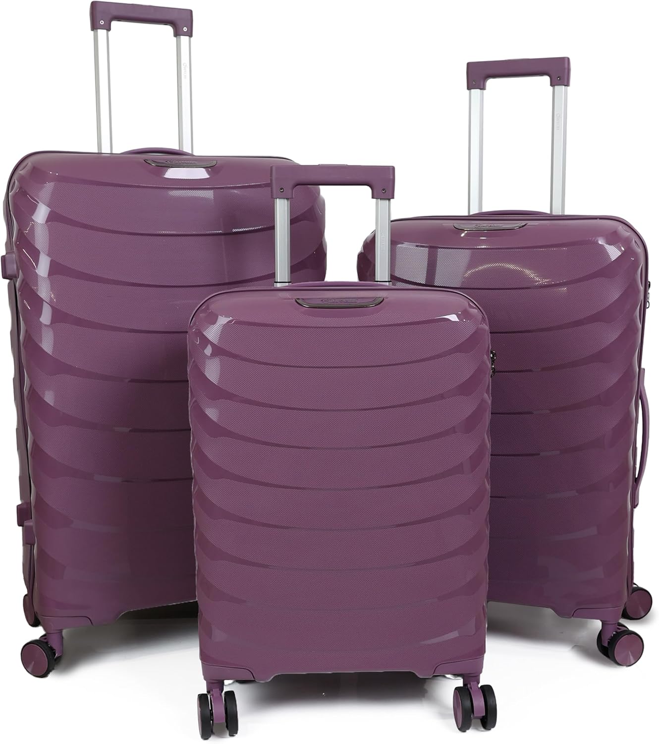 DIVCHI Luggage Sets 3 Piece Hard Shell Expandable Suitcases Lightweight Travel Trolley Suitcase with Spinner Wheels TSA Lock Telescopic Handle - DIVCHI