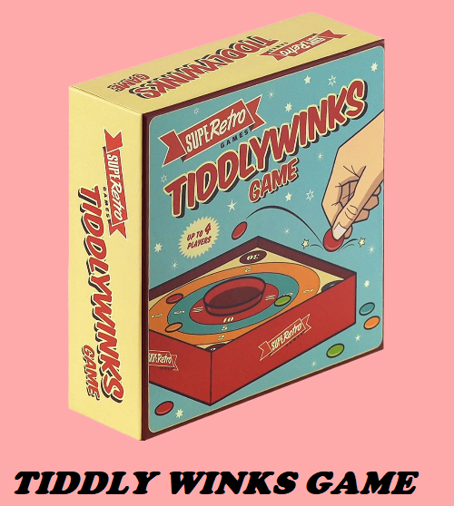 4 PLAYERS RETRO TIDDLY WINKS GAME ADULTS / KIDS FUN ACTIVITY- PERFECT XMAS GIFT