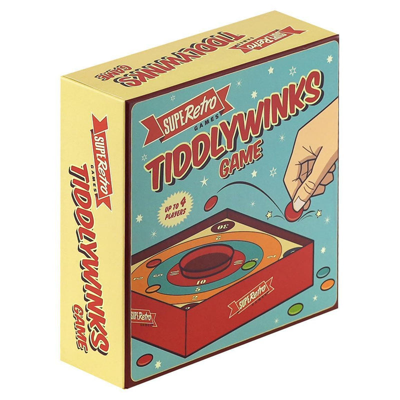 4 PLAYERS RETRO TIDDLY WINKS GAME ADULTS / KIDS FUN ACTIVITY- PERFECT XMAS GIFT