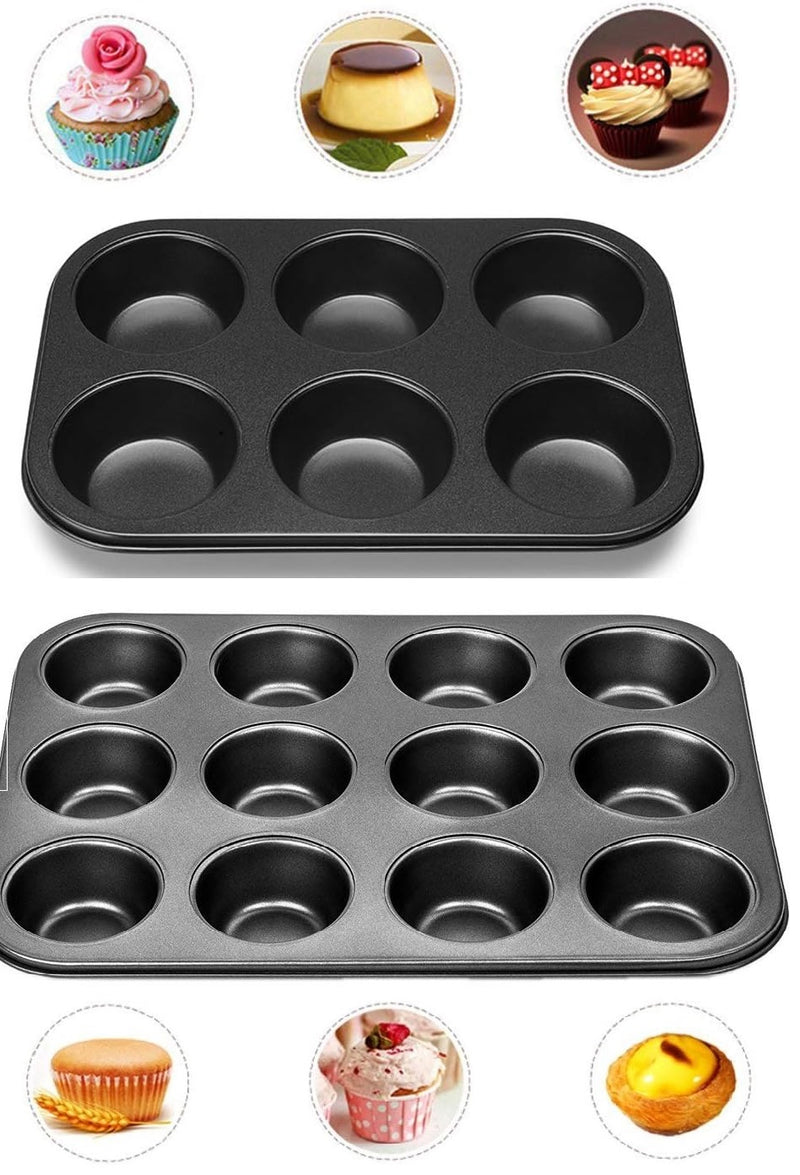 6 and 12 Cups Muffin Baking Pan