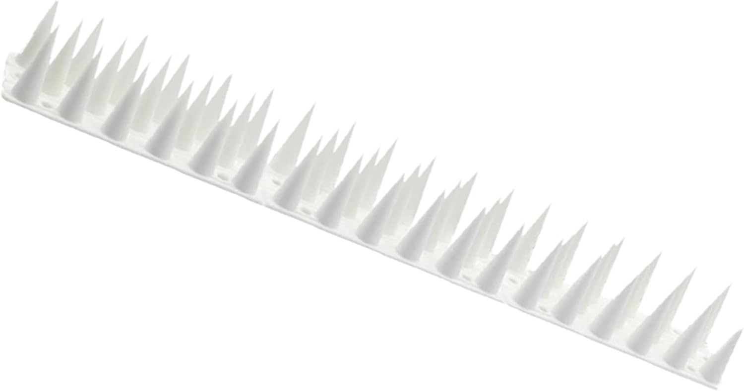 DIVCHI 20 Pcs Bird Spikes for Anti Pigeons And Birds, Fence Wall Spikes Garden Security Anti-Climb Cat Bird Intruder Pest Deterrent, Birds Fence Roof Tall Covers 33.5 x 4.5 x 3.7cm 5M (22.4ft) - DIVCHI
