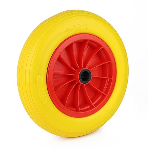 Pneumatic Wheel Air Filled Tires 4.8/4-8" Heavy-duty Replacement Wheels For Wheelbarrows, Hand Truck, Utility Cart, Garden Cart, Buggies - DIVCHI