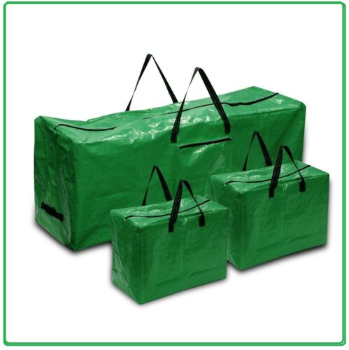 DIVCHI 3-piece green Christmas tree and decoration storage bag set