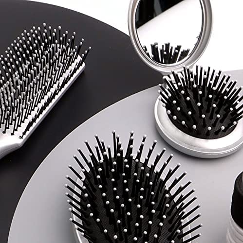 DIVCHI Professional 16 Piece Hair Care Kit Gift Set features Curling Brush Paddle Brush Styling Brush Butterfly Clips a Compact Brush Mirror and Hair Bands