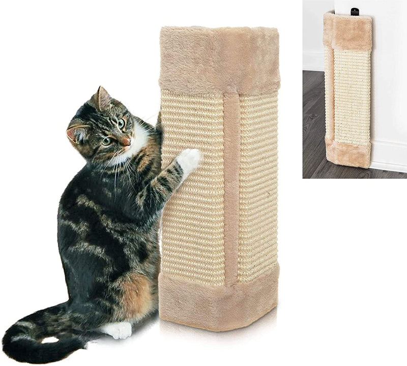 DIVCHI Cat Scratcher Cat Scratching Board Pad Hanging Scratcher Cat Wall Mounted Scratching Post/Wall Corner Foldable Pet Sisal Scratcher - Divchi