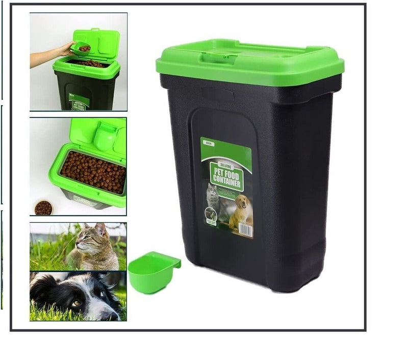 Pet Food Storage Airtight Container of 30L With Integrated Plastic scoop