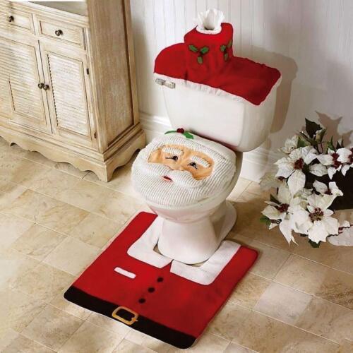CHRISTMAS ITEMS TOILET SEAT COVERS CUTLERY DOOR MATS SET STORAGE BAGS XMAS PARTY - DIVCHI