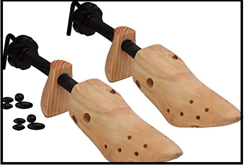 Shoe Stretcher Men And Women Shoe Widener Wooden Expander for Wide Feet (2 Pack) - DIVCHI